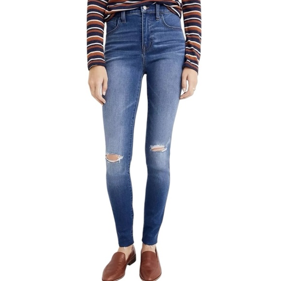 NWOT Madewell Roadtripper Jeans: Knee-Rip Edition Size 30 - Picture 4 of 12